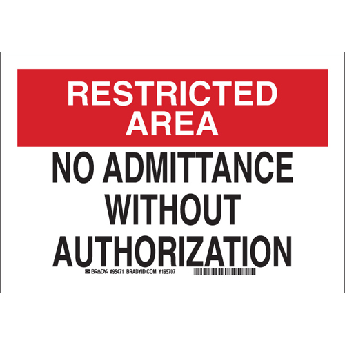 Security Area Sign 95471