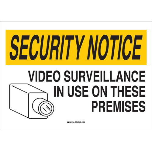 Security Notice Sign 95496