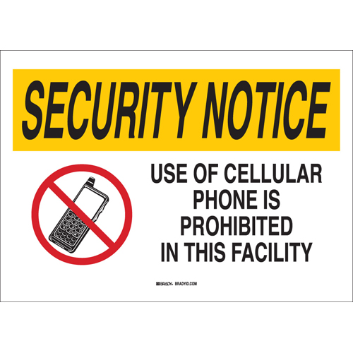 No Cellular Sign 95498