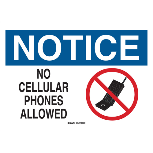 No Cellular Sign 95500