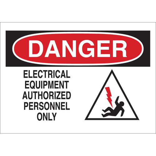 Electrical Hazard Sign 43474
