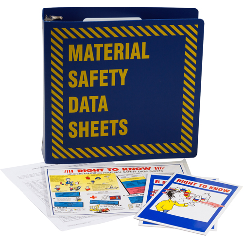 PRINZING 3 INCH BLUE MSDS BINDER PACKAGE BR363B