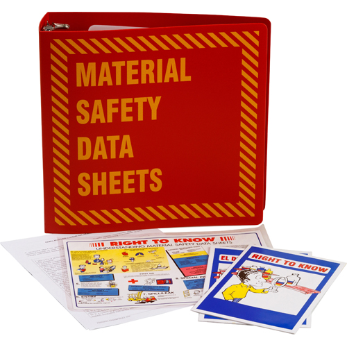 PRINZING 3 INCH RED MSDS BINDER PACKAGE BR363R