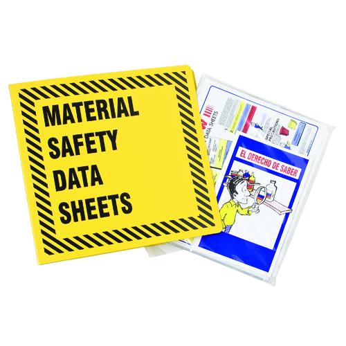 PRINZING 3 INCH YEL MSDS BINDER W INSERT BR363Y