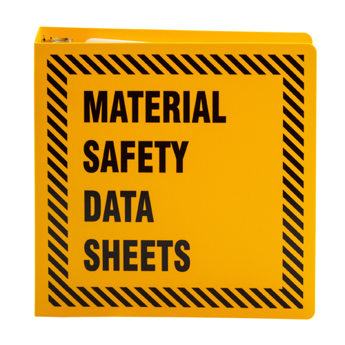 PRINZING 2 1 2 INCH YELLOW MSDS BINDER BR754Y