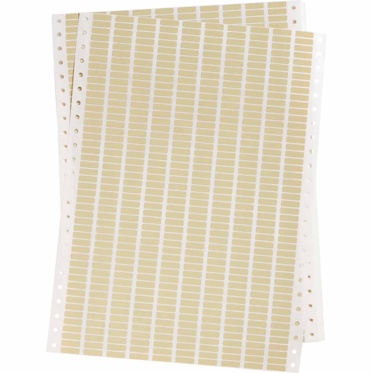 DATAB Polyimide Labels  0 2 in H x 0 65 in W Amber 10000 PK DAT 58 652 10