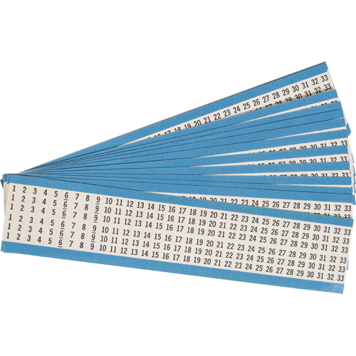 Consecutive Numbers Wire Marker Card HH 1 33 PK