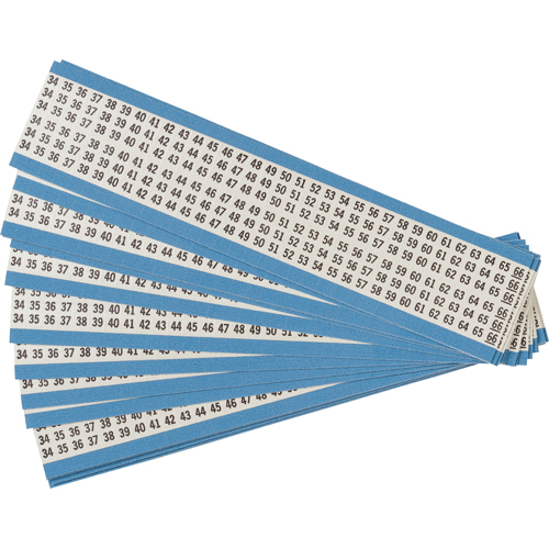 Consecutive Numbers Wire Marker Card HH 34 66 PK