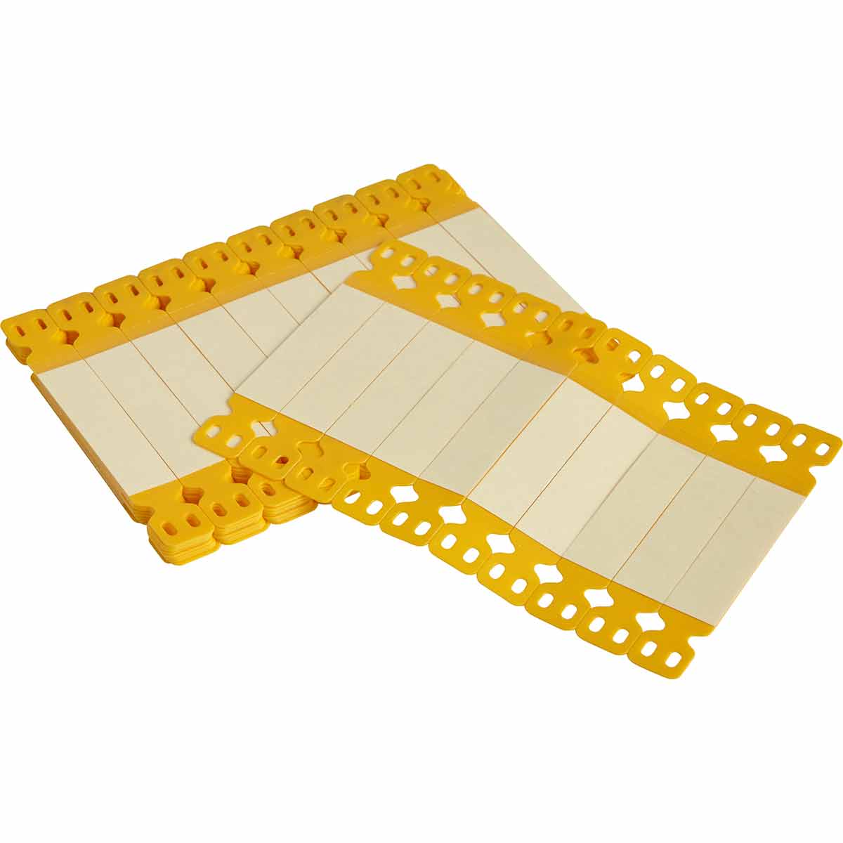 Laminate Printable Tags Polypropylene 0 594 in H x 4 055 in W Yellow 100 PK HSLT 4000 0 600 YL