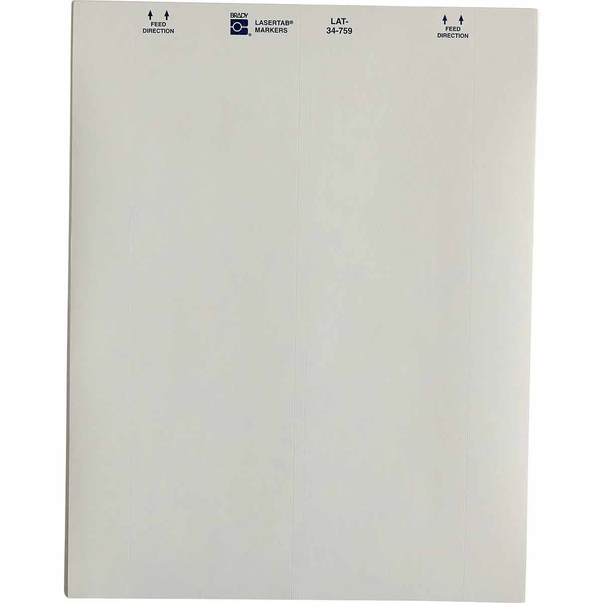 LaserTab Paper Lbls 1 437 in H x 3 in W White 84 PK LAT 34 759 1