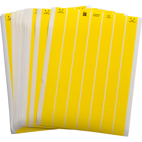 LASERTAB Laser Printable Labels Yellow LAT 7 747 10 YL