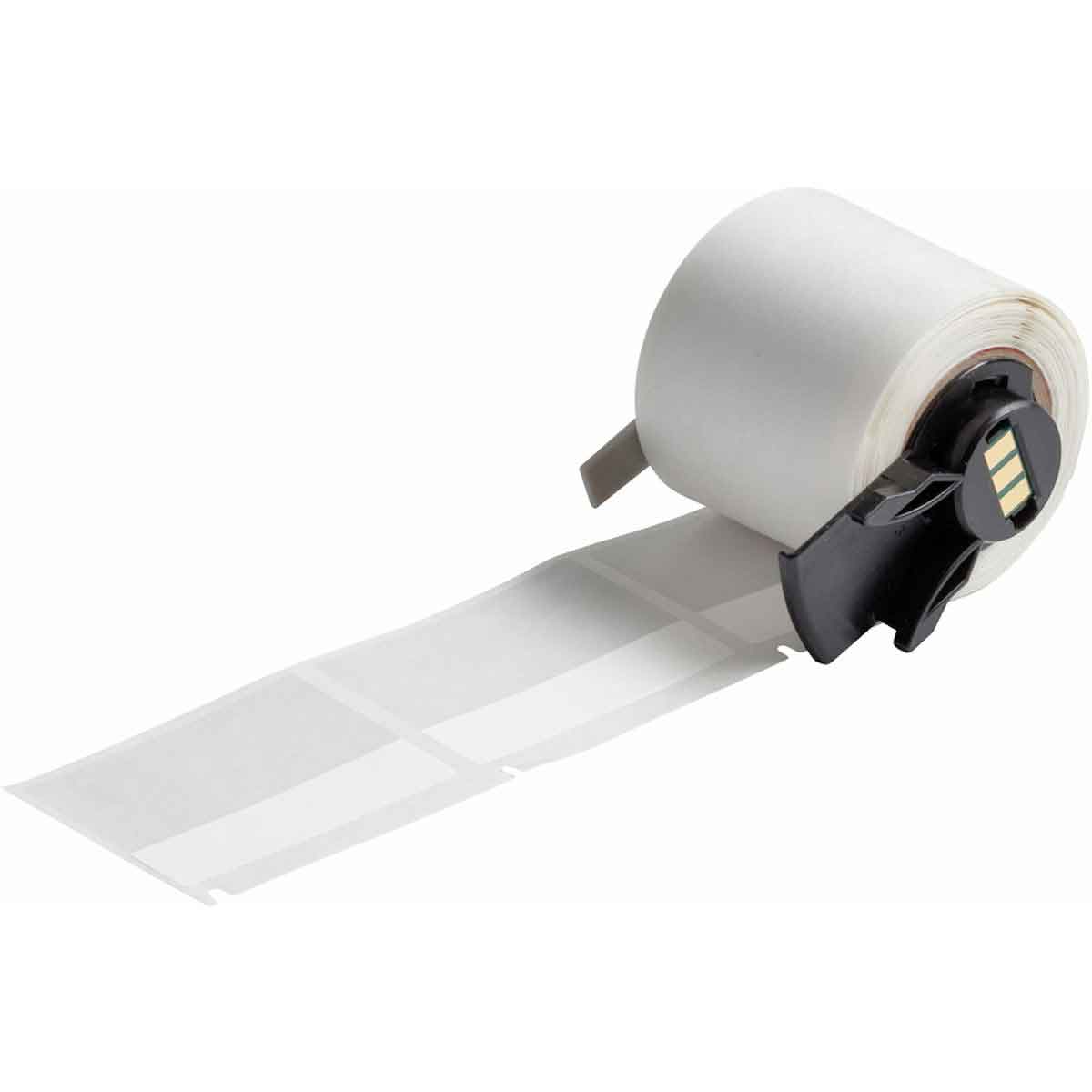 Self Laminating Vinyl Wrap Around Labels 1 5 in H x 2 in W WT  Clear RL 100 M6 107 427
