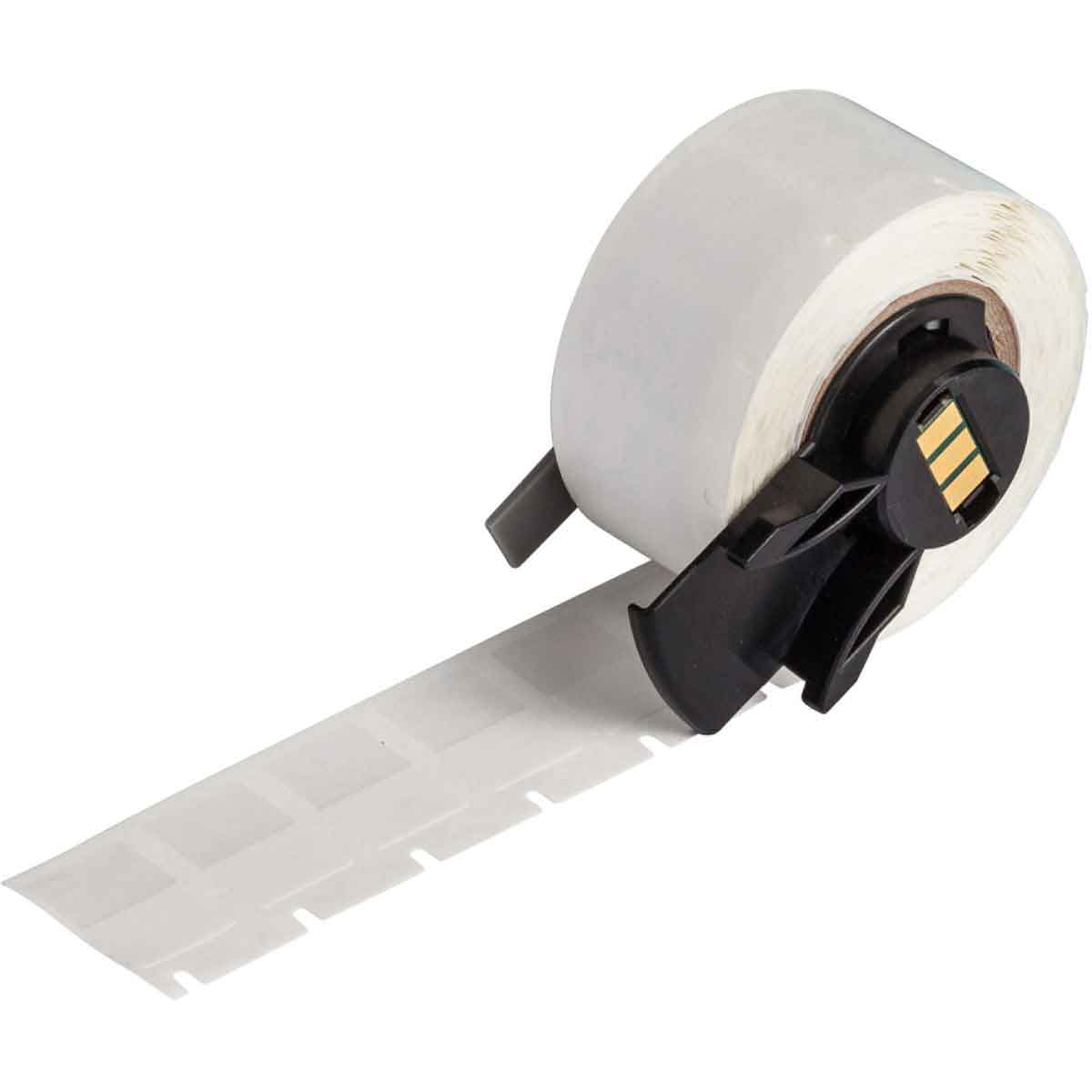 Self Laminating Vinyl Wrap Around Labels 0 75 in H x 0 5 in W WT  Clear RL 500 M6 11 427