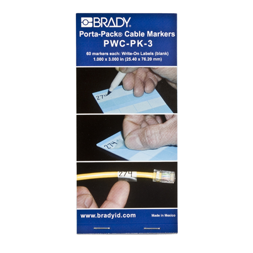 Write On Self Laminating Wire Markers PWC PK 3