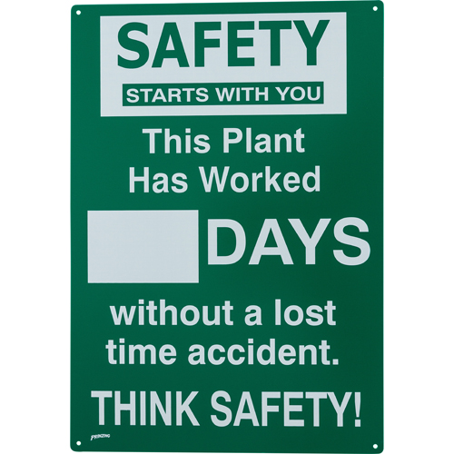 PRINZING SAFETY RECORD SIGN PLANT SM794E