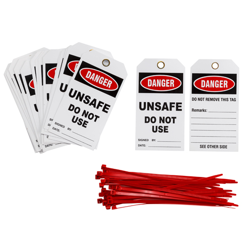 PRINZING DANGER TAG   PACK OF 25 TAGS TG005E
