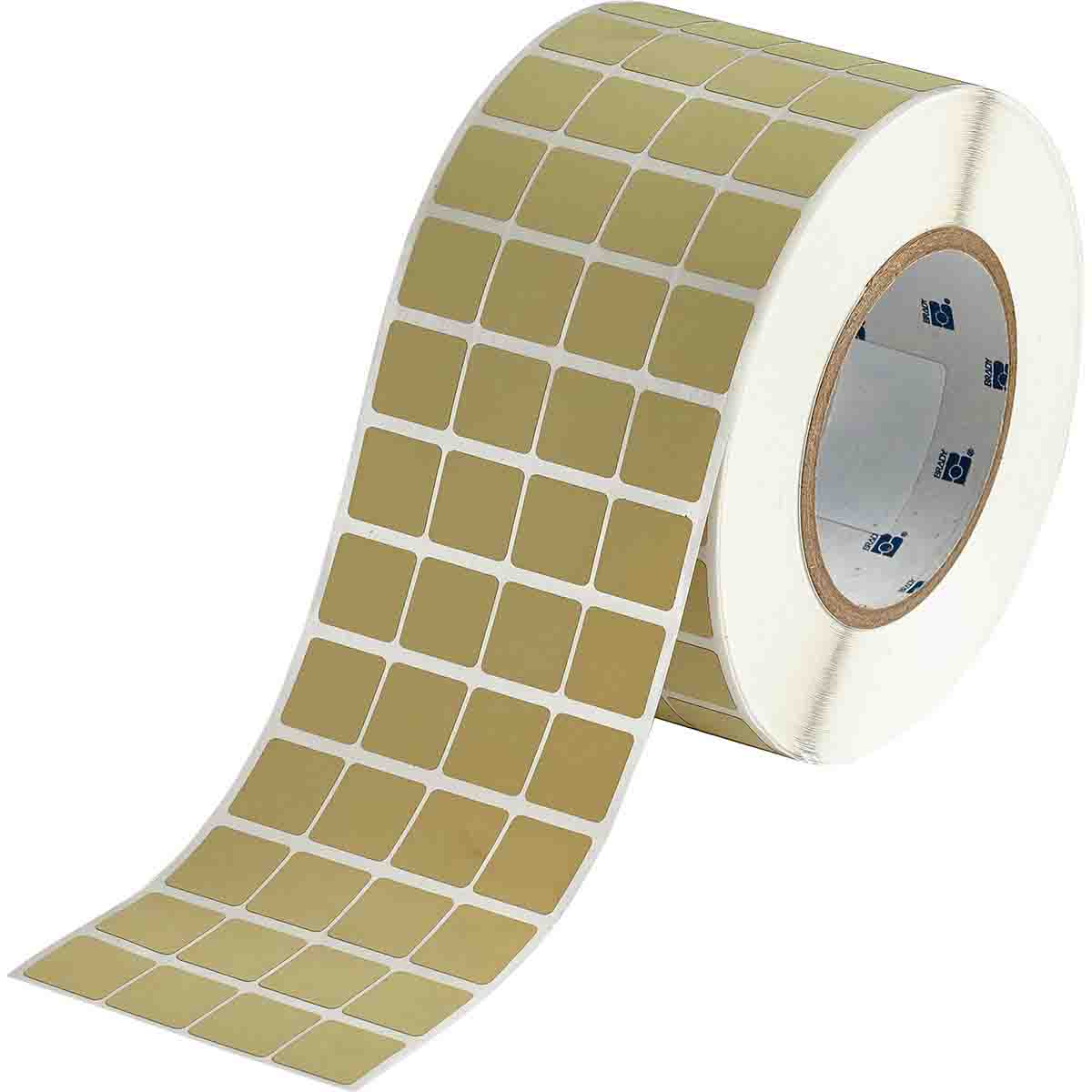 Matte Amber Polyimide Circuit Board Labels 0 75 in H x 0 75 in W Amber 10000 RL THT 50 724 10
