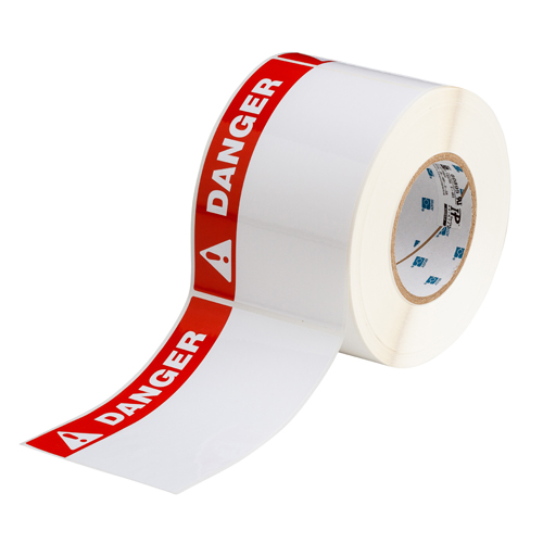 4x6 Pre Printed DANGER Polyester Labels THTEL 25 483  5 DA