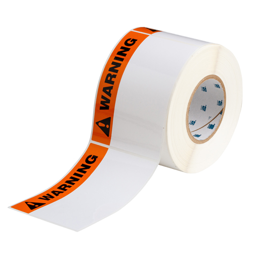 4x6 Pre Printed WARNING Polyester Labels THTEL 25 483  5 WA