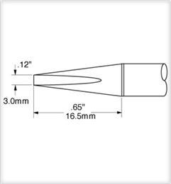 Cartridge  Long  Chisel  3 0mm   12  SSC 746A