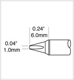 Cartridge  Chisel  1mm  0 04    30 STTC 125P