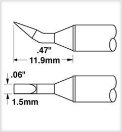 Cartridge  Chisel  Bent   06   30 STTC 899