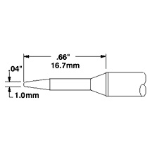 Cartridge  Conical  1 0mm x 16 7mm STTC 007