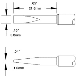 Cartridge  Long Reach Chisel  3 8mm  12 STTC 020