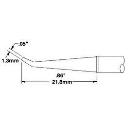 Cartridge  Conical Bent  Long   05   30 STTC 041