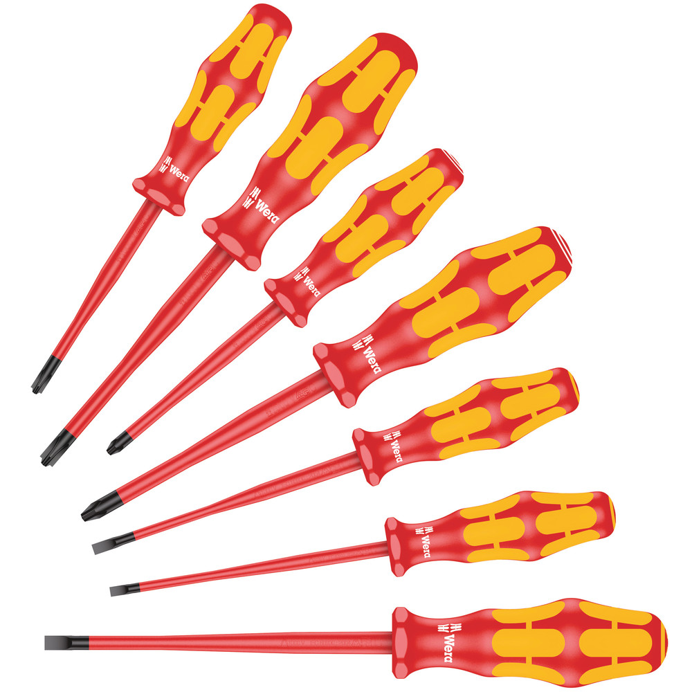 160 Iss 7 Screwdriver Set Kraftform Plus Series 100  With Reduced Blade Diameters And Smaller Handle Diameters  7 Pieces 05135961001