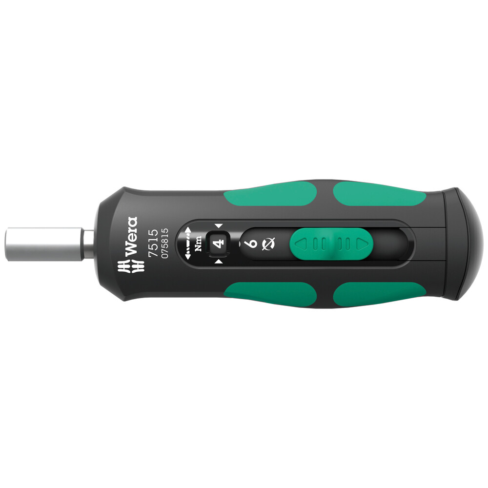 7515 Kraftform Safe Torque Speed Torque Screwdriver  2 6 Nm  1 4  X 2 0 Nm X 3 0 Nm X 4 0 Nm X 5 0 Nm X 6 0 Nm X 147 5 mm 05075815001