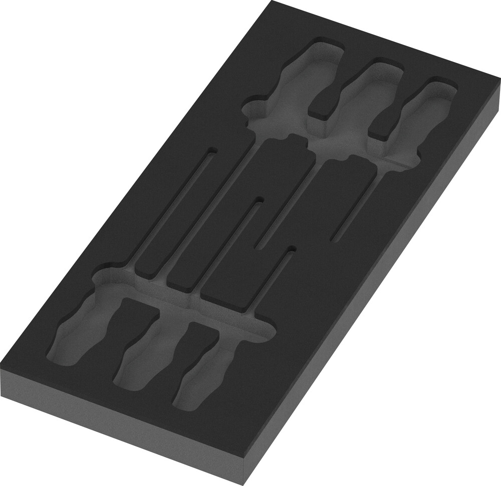 9818 Foam insert Kraftform series 300 screwdriver set 2  without tools  172 x 30 x 392 mm 05137328001