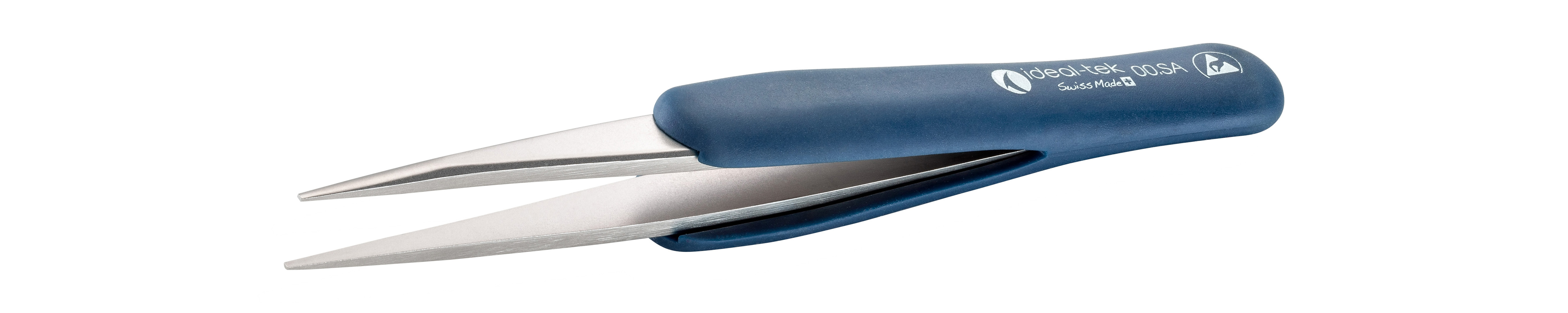 ESD Rubber Tweezers  Style 00  Anti Acid Anti Mag SS  125mm 4 9 00 SA DR 0 ITU