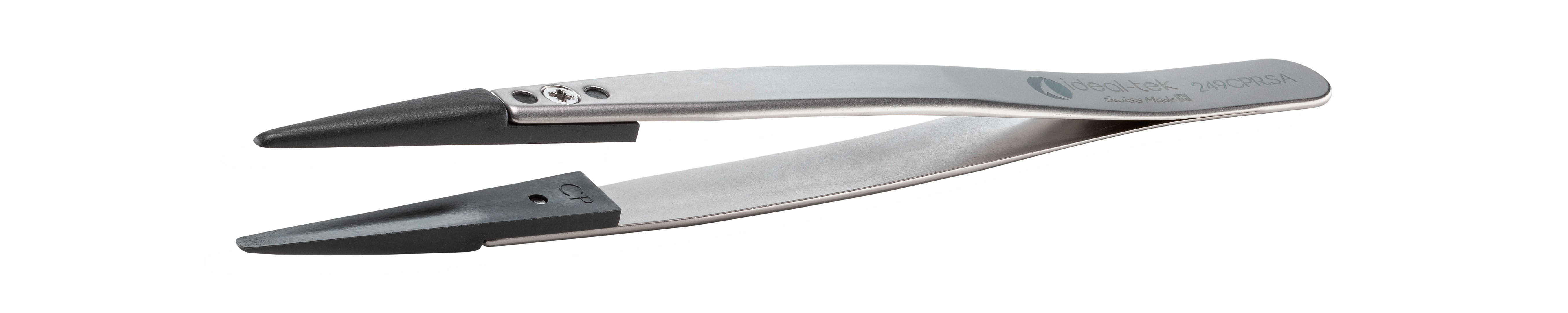 ESD Plastic Tip Tweezers  Style 249  PEEK Tips A249CP  130mm 5 1  249CPR SA 1 ITU