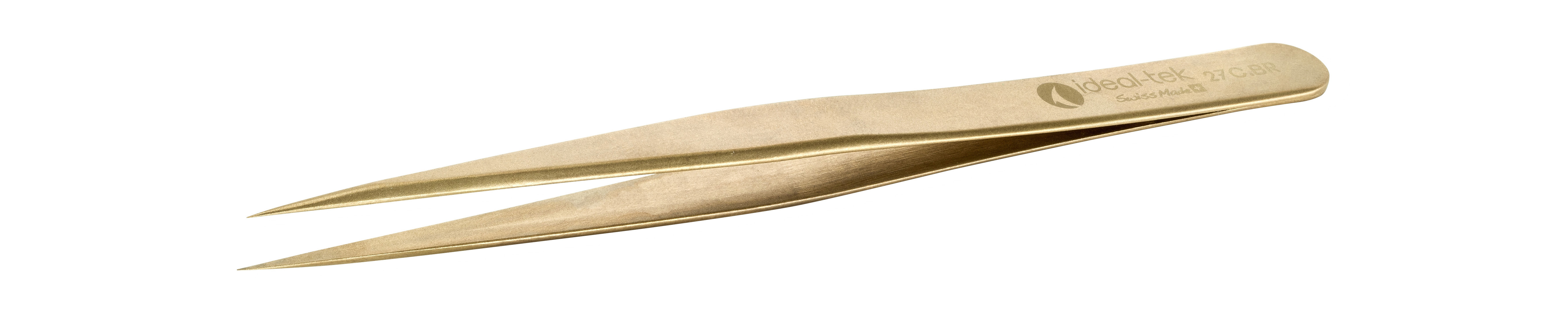 High Precision Tweezers  Style 27  Brass  130mm 5 1 27C BR 0 ITU