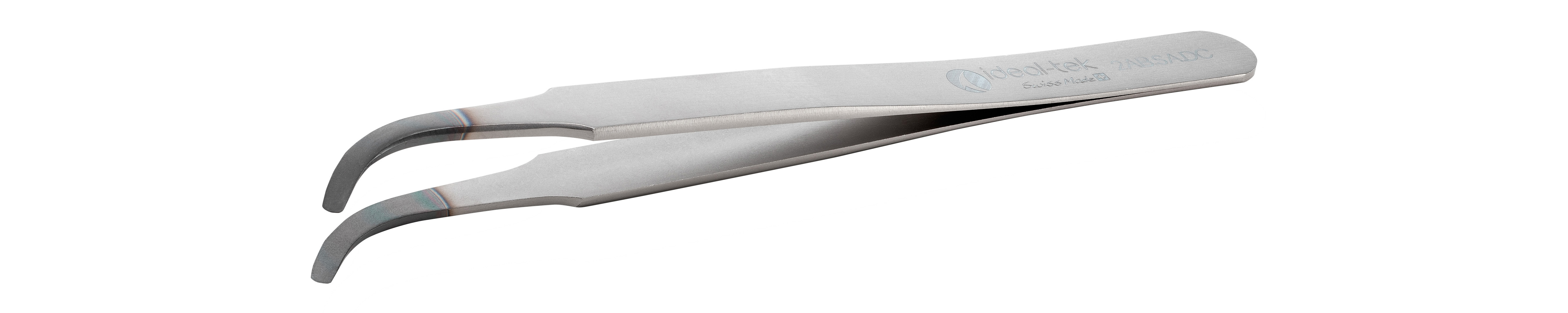 ESD Diamond Tweezers  Style 2AB  Anti Acid Anti Mag SS  120mm 4 7 2AB SA DC 0 ITU