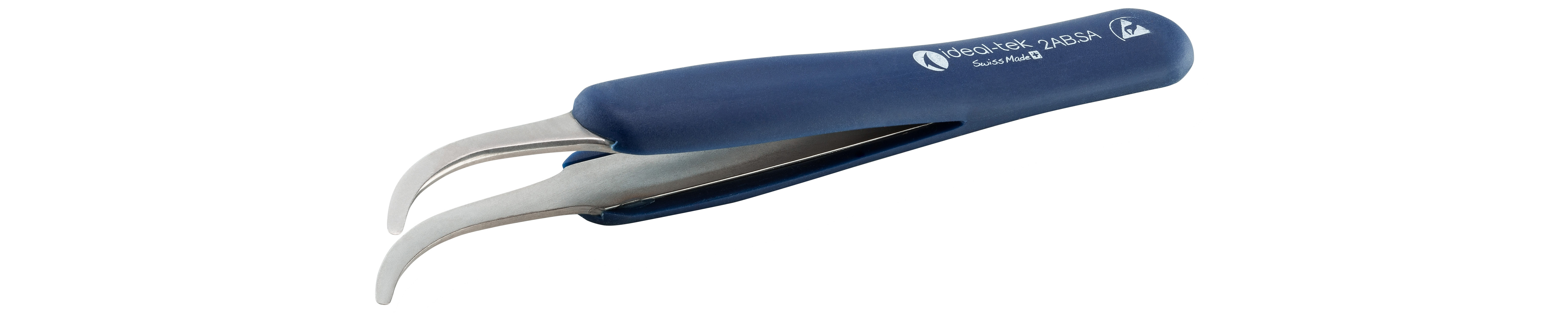 ESD Rubber Tweezers  Style 2AB  Anti Acid Anti Mag SS  125mm 4 9 2AB SA DR 0 ITU