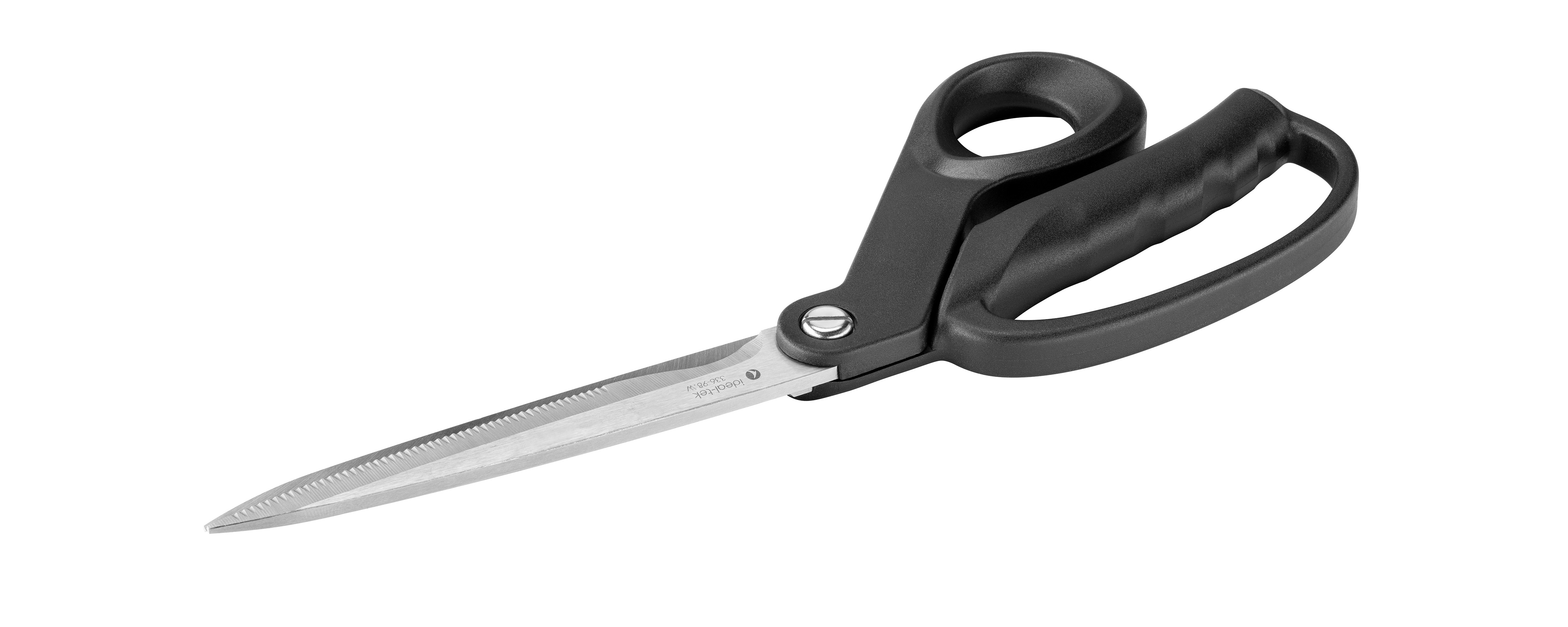 Industrial Scissors  Ergonomic  Stainless Steel  TPR handle  OAL 250mm 9 8 336 98 BK W IT