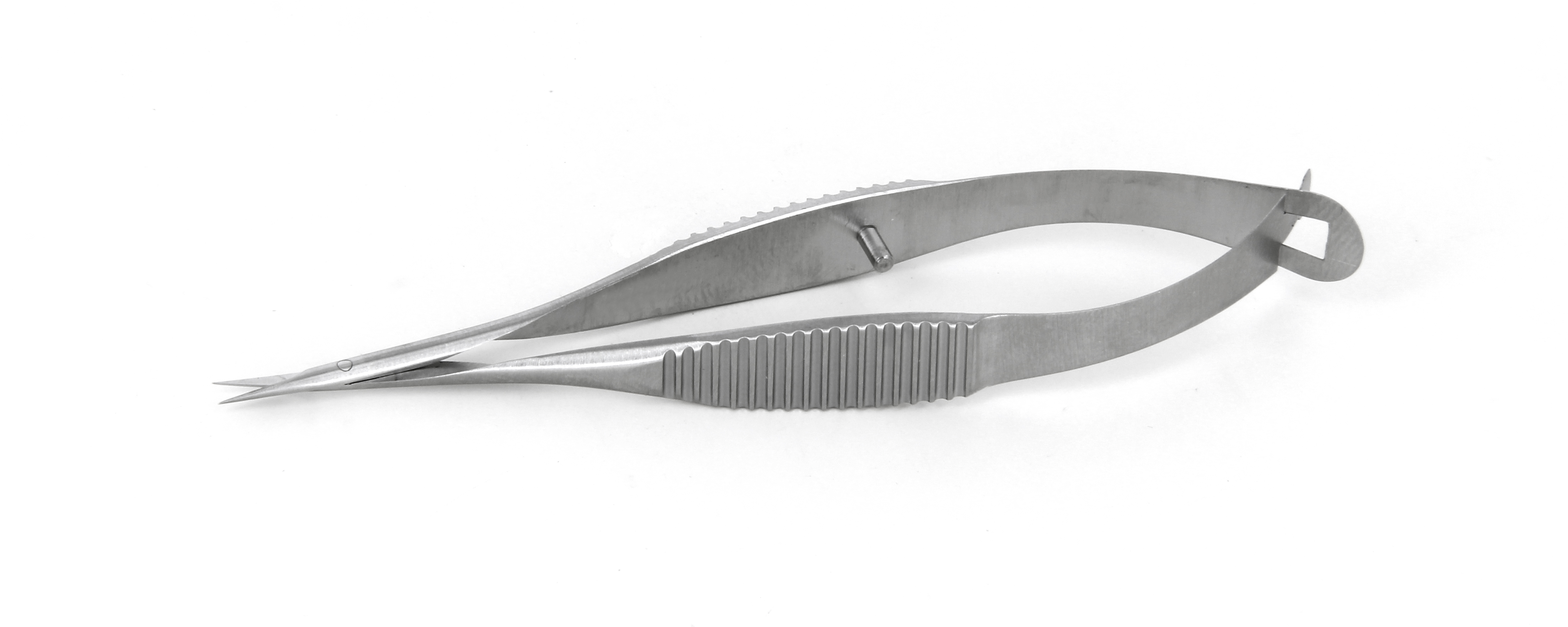 Vannas Micro Scissors  Stainless Steel  Curved  OAL 85mm 3 4 382QMS 9 IT