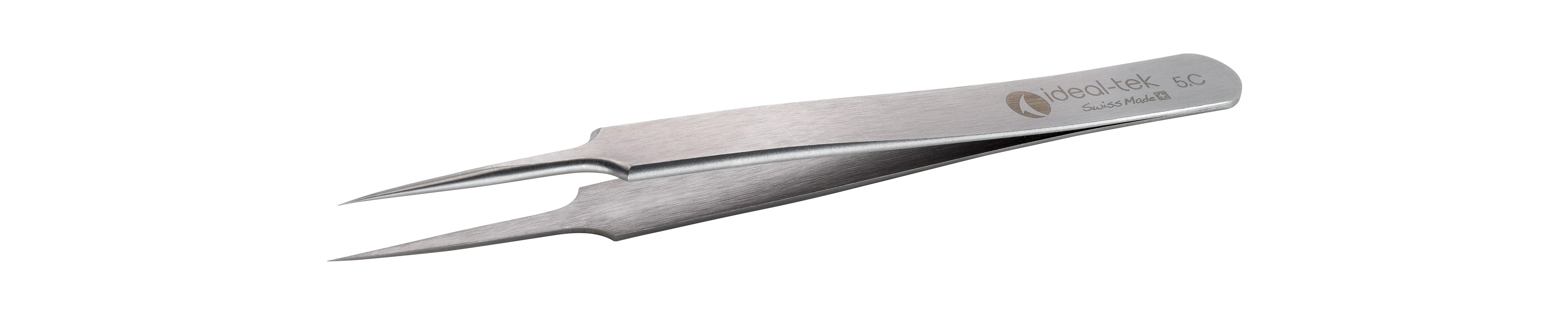 High Precision Tweezers  Style 5  Carbon Steel  110mm 4 3 5 C 0 ITU