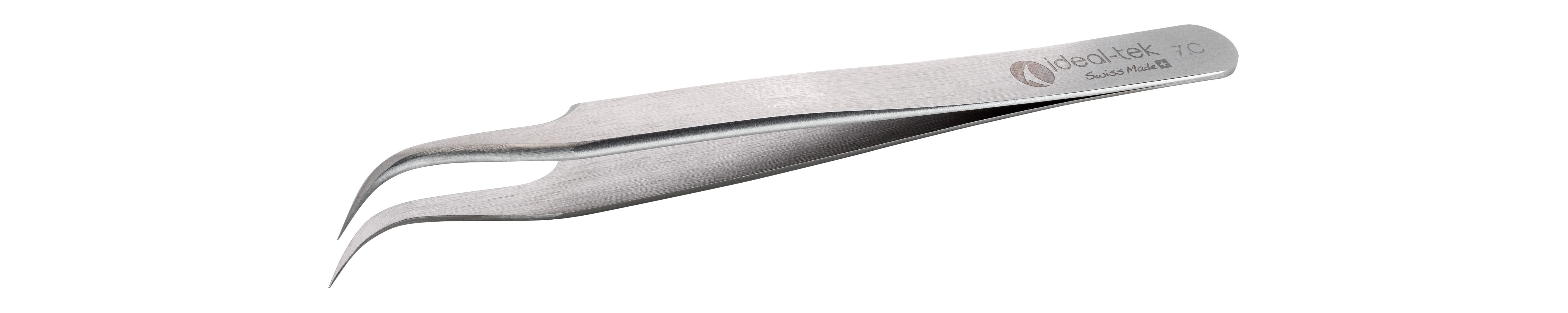 High Precision Tweezers  Style 7  Carbon Steel  120mm 4 7 7 C 0 ITU
