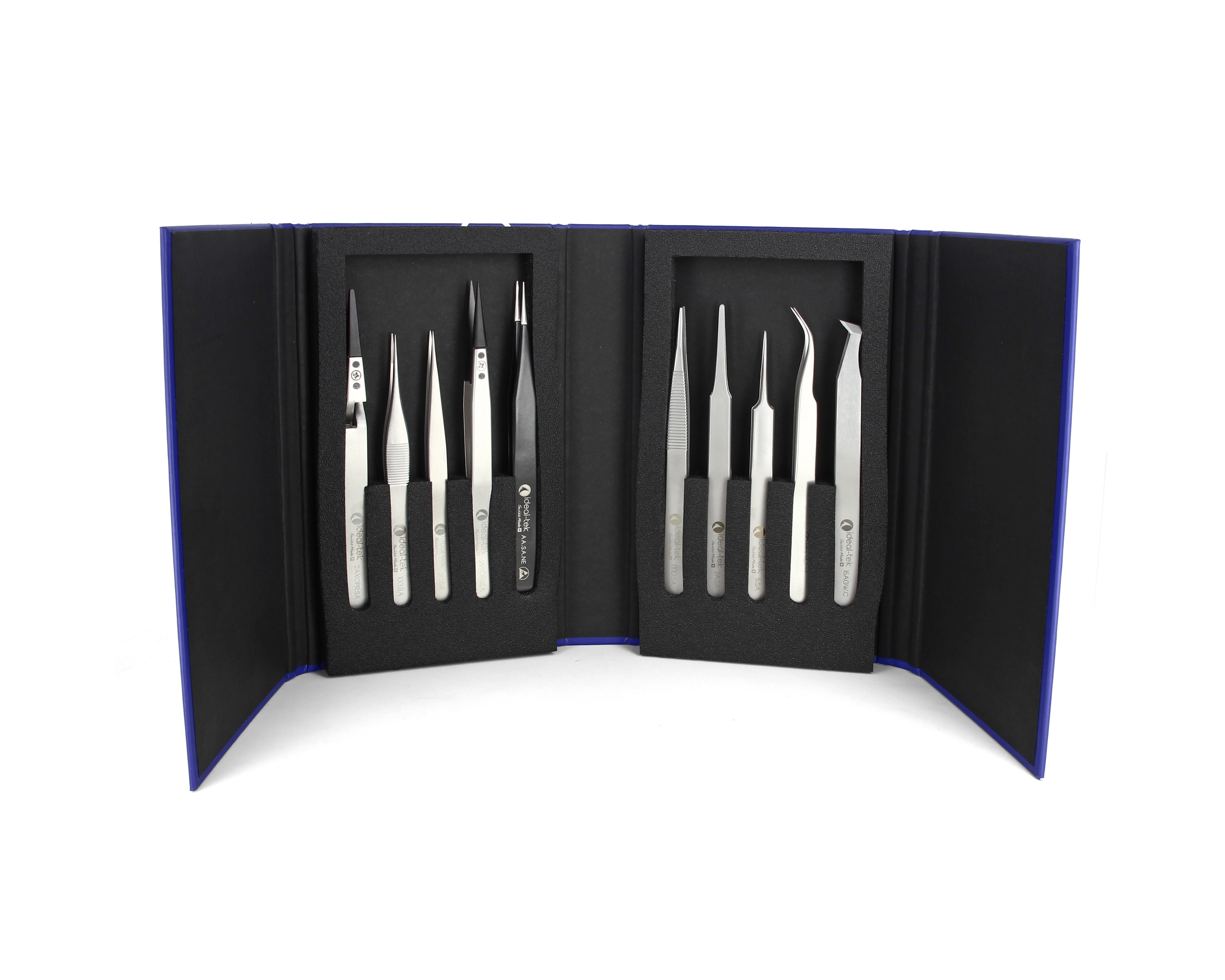 10 pc Tweezer Kit  High Precision K10HP IT
