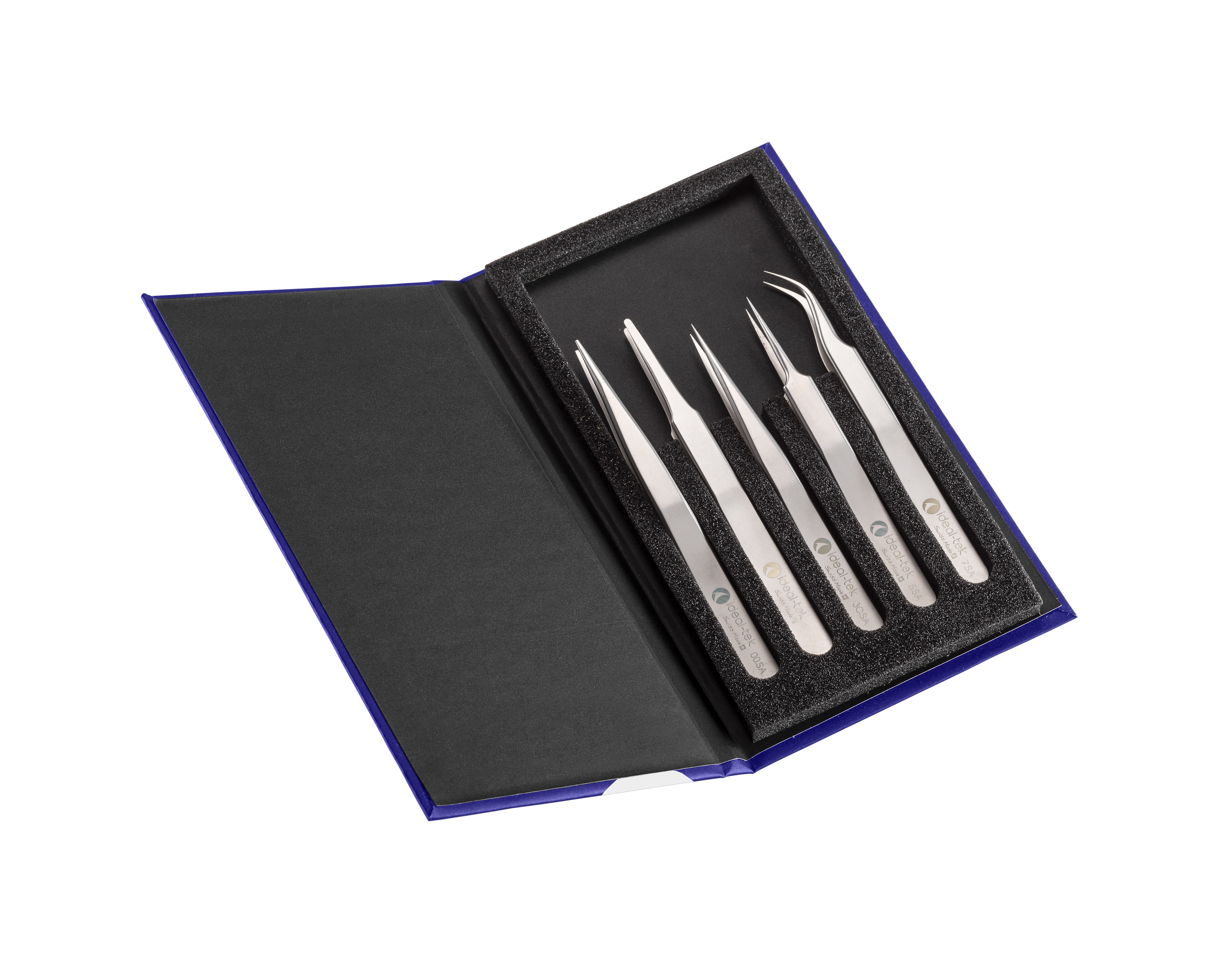 5 pc Tweezer Kit  High Precision  Anti Acid Anti Mag SS  00  2A  3C  5  7 K5HP SA ITU