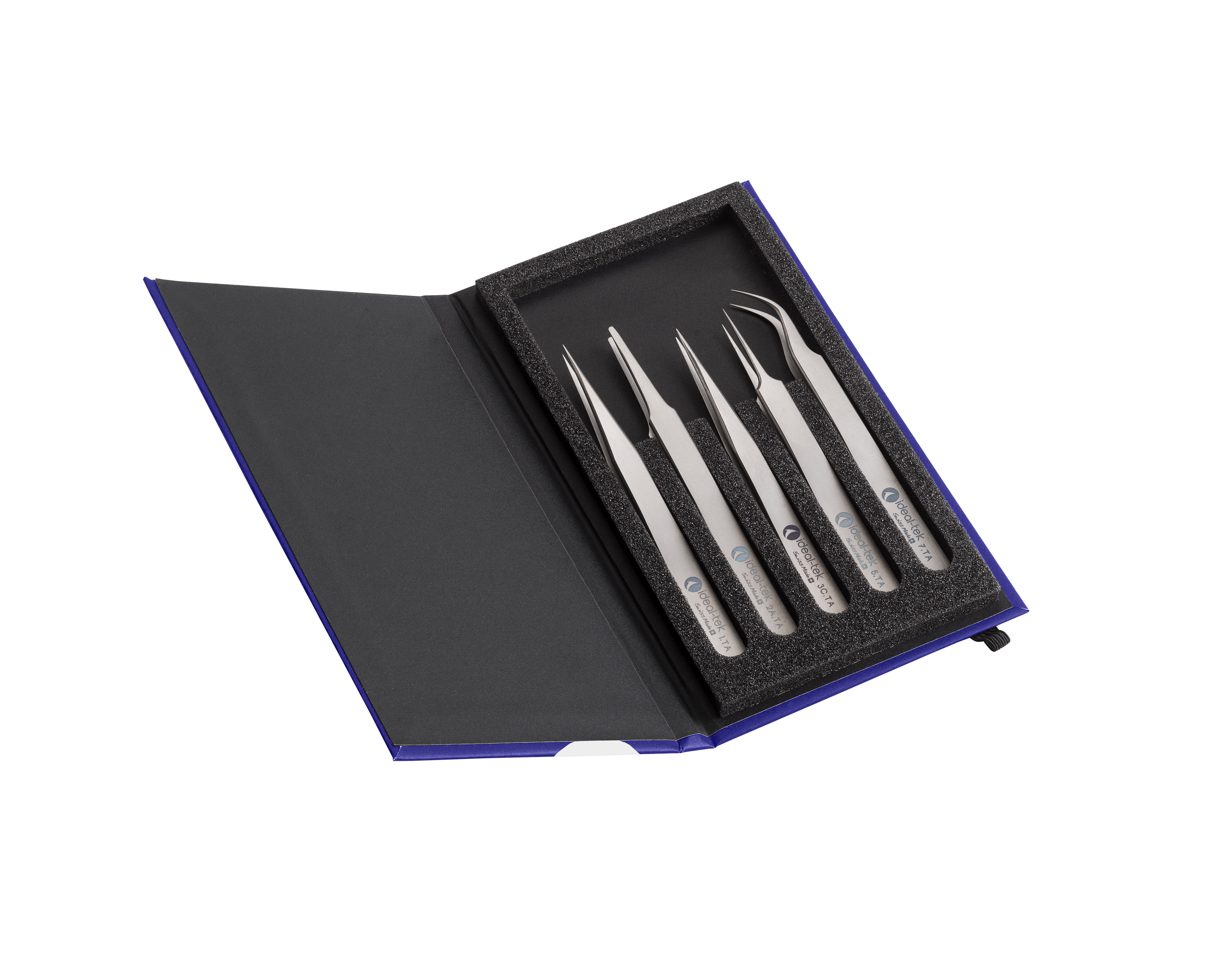 5 pc Tweezer Kit  High Precision  Titanium  1  2A  3C  5  7 K5HP TA ITU