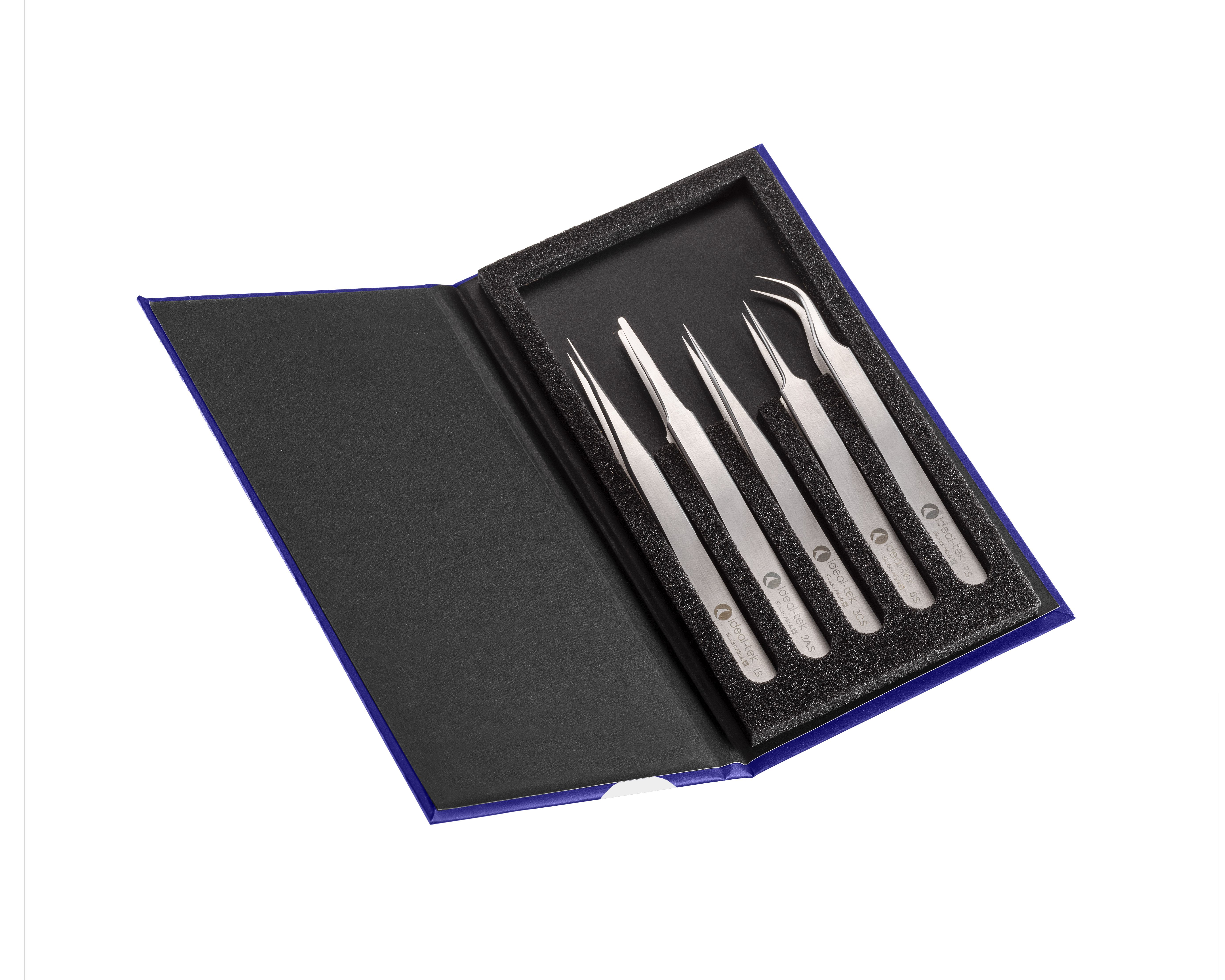 5 pc Tweezer Kit  High Precision  Stainless Steel  1  2A  3C  5  7 K5HP1 S ITU