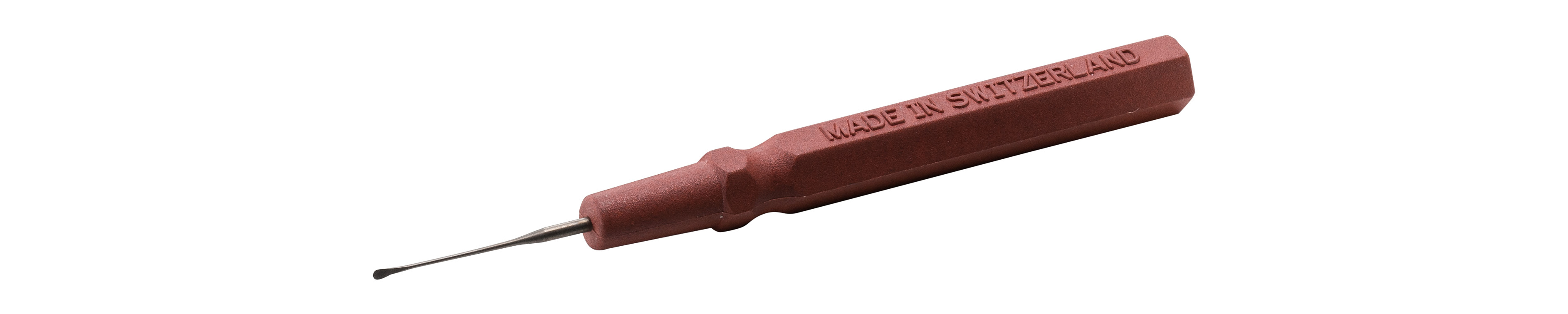 Micro Spatula Tip  Large 0 025   Red  w Cap  ESD safe REDESD