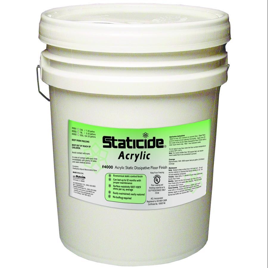 ACL Staticide Staticide® 40005 ESD Acrylic Floor Finish Five Gallons