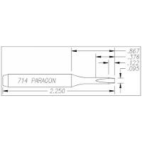 Soldering Iron Tip  Turned Down Screw 714
