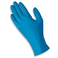 Blue Nitrile Gloves  9 5  PF  5mil  SM 92 675 7
