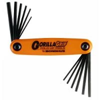 Set 12 Hex Fold up Tools 12550